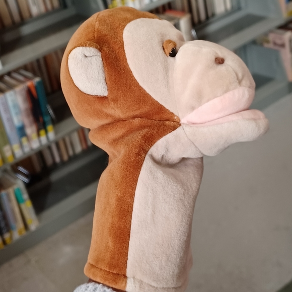 ✓Manhattan Toy Monkey Hand Puppet plush - Picture 3 of 12